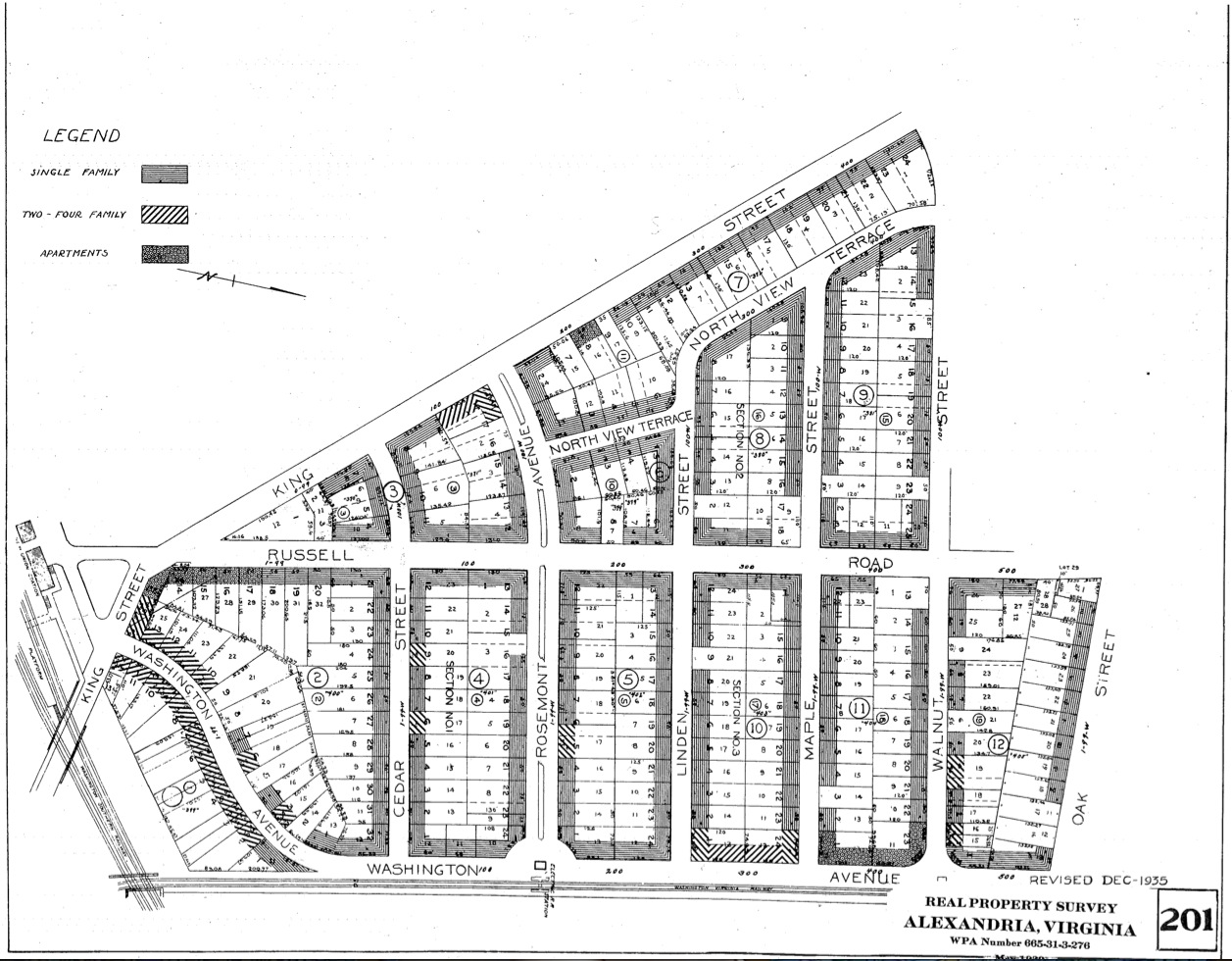 1939 Real Property Survey - Map 201