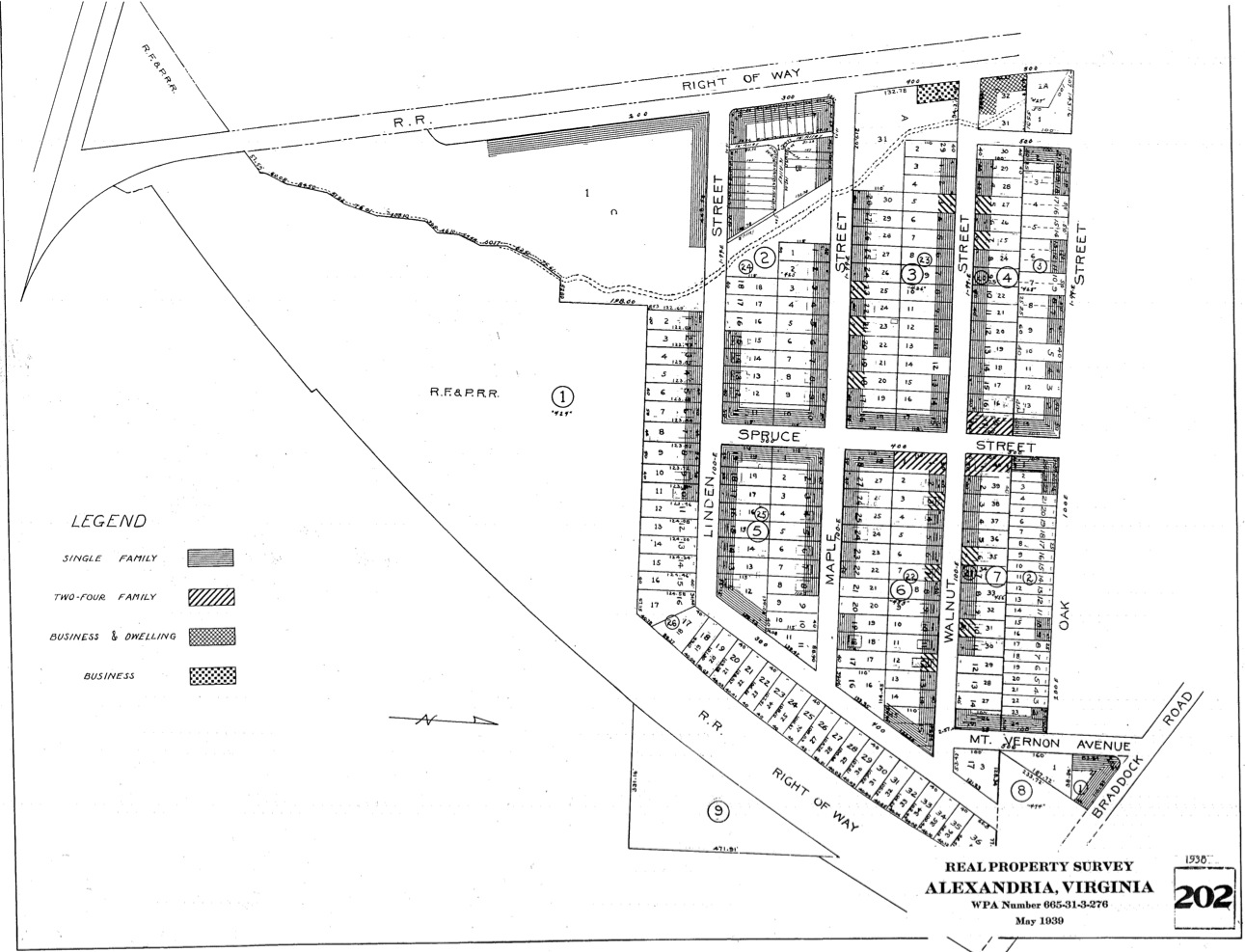 1939 Real Property Survey - Map 202