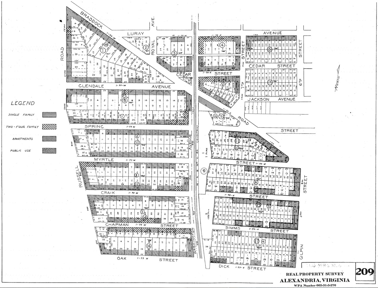 1939 Real Property Survey - Map 209