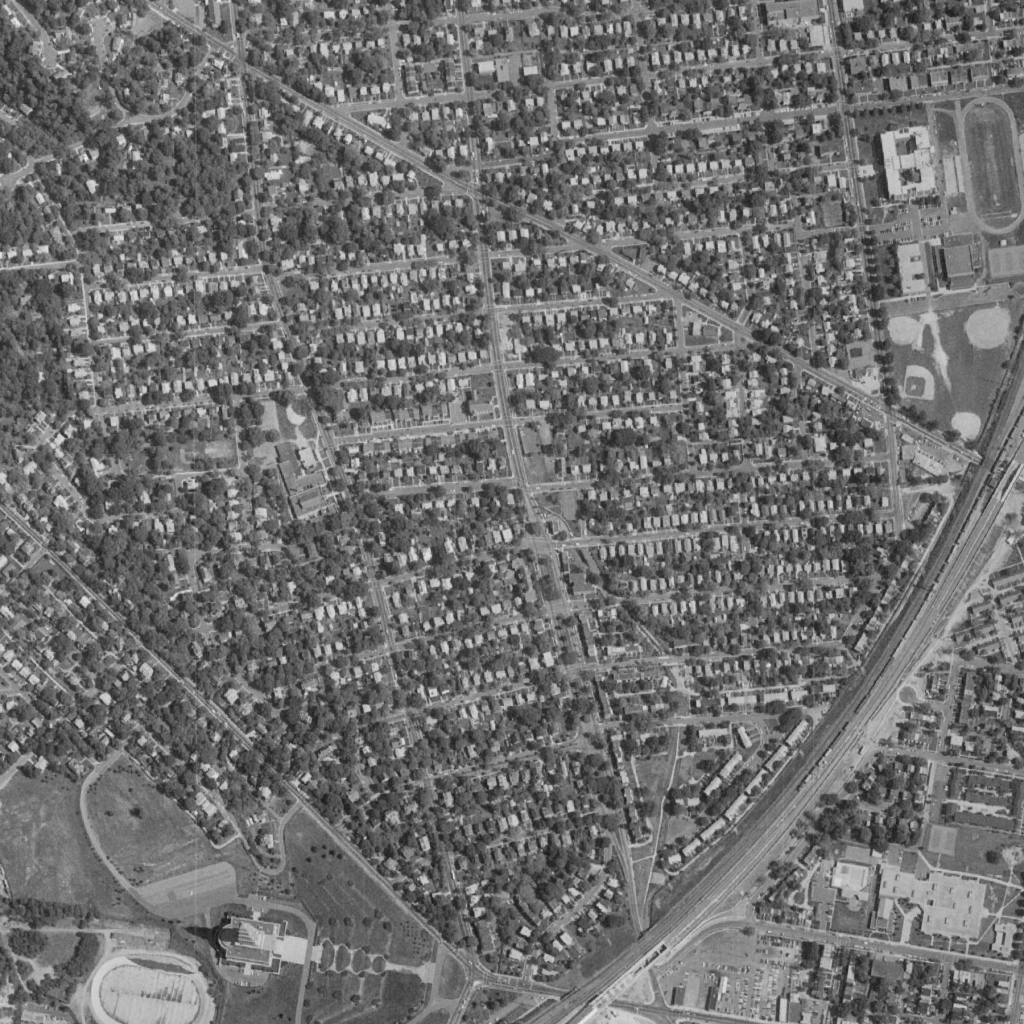 Rosemont aerial view, 1980