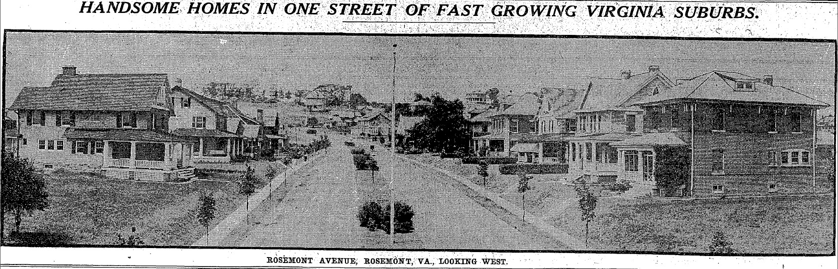 Unit block of West Rosemont Avenue, 1916