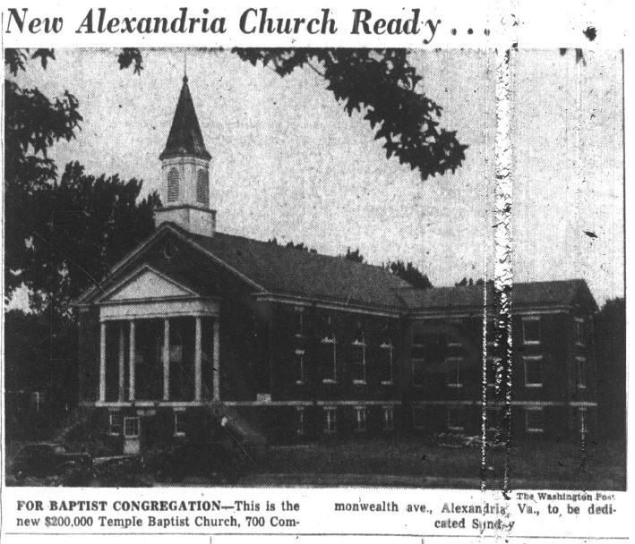 Temple Baptist Church, 700 Commonwealth Avenue, 1949