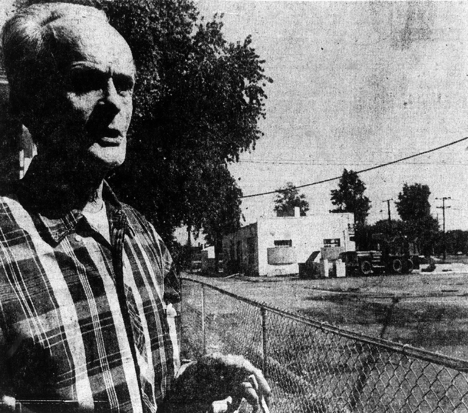 A.J. Pettit at the corner of Braddock Road and Mount Vernon Avenue, 1974