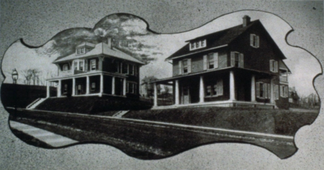 Houses on Cedar Street, c. 1912