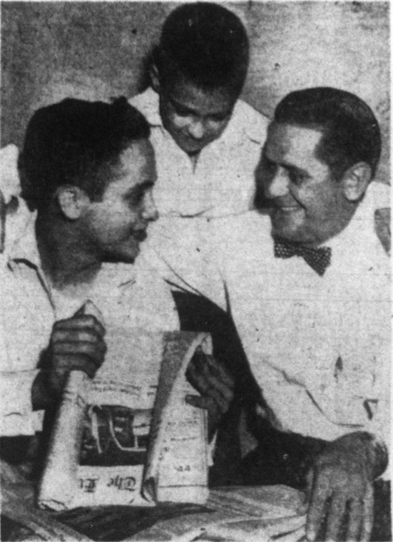 Jack Lee Flowers, Jr. with his brother and father, 1955