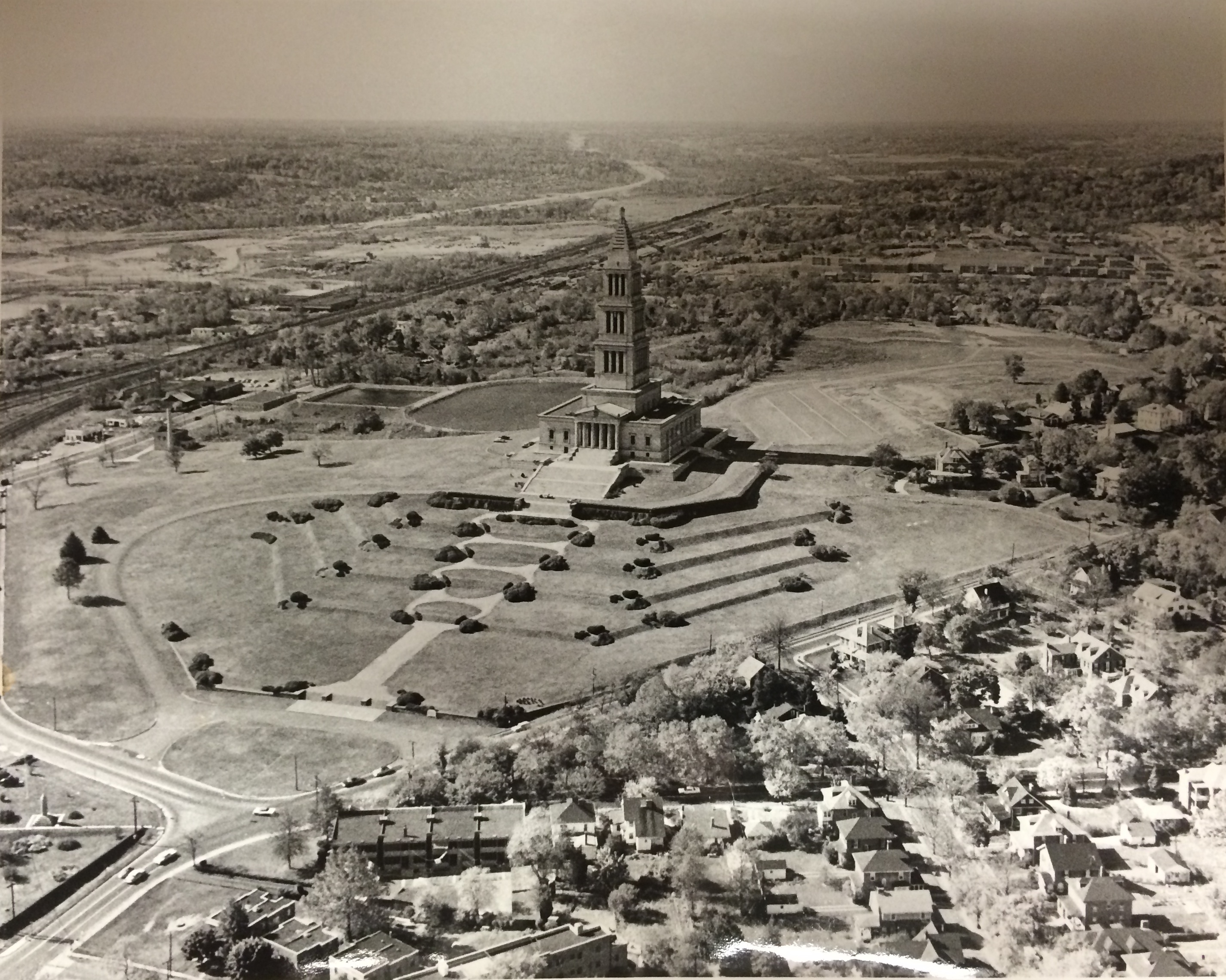 Rosemont (lower left) and the George Washington Masonic National Memorial, 1961