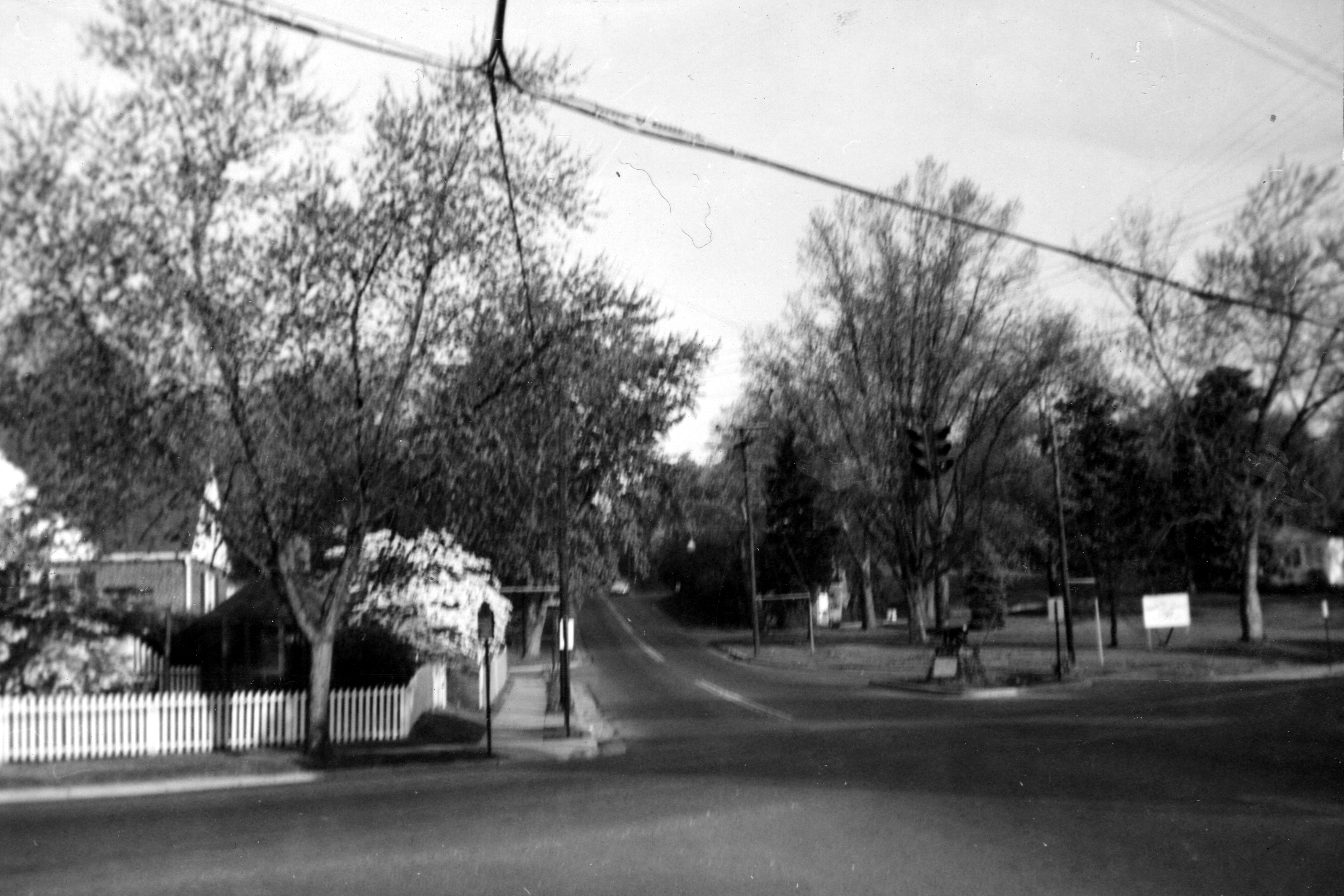 Intersection of Russell Road and Braddock Road, 1959